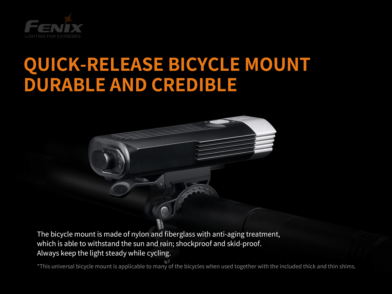 Fenix BC30 V2 Bike Light with Wireless Control Switch