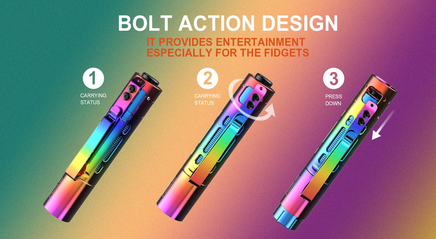 Acebeam Rider RX Fidget Flashlight In Stainless Steel