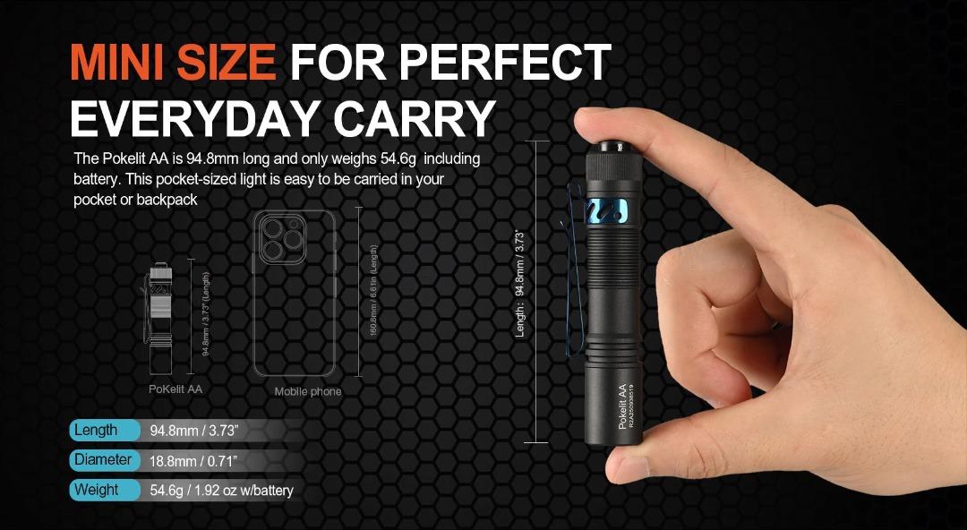 Acebeam Pokelite AA Compact Rechargeable Flashlight
