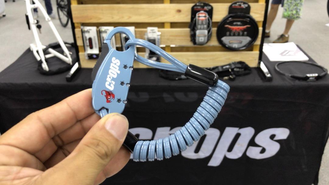 Crops Japan Q-Biro Mini Coil Cable Lock with Shape Memory
