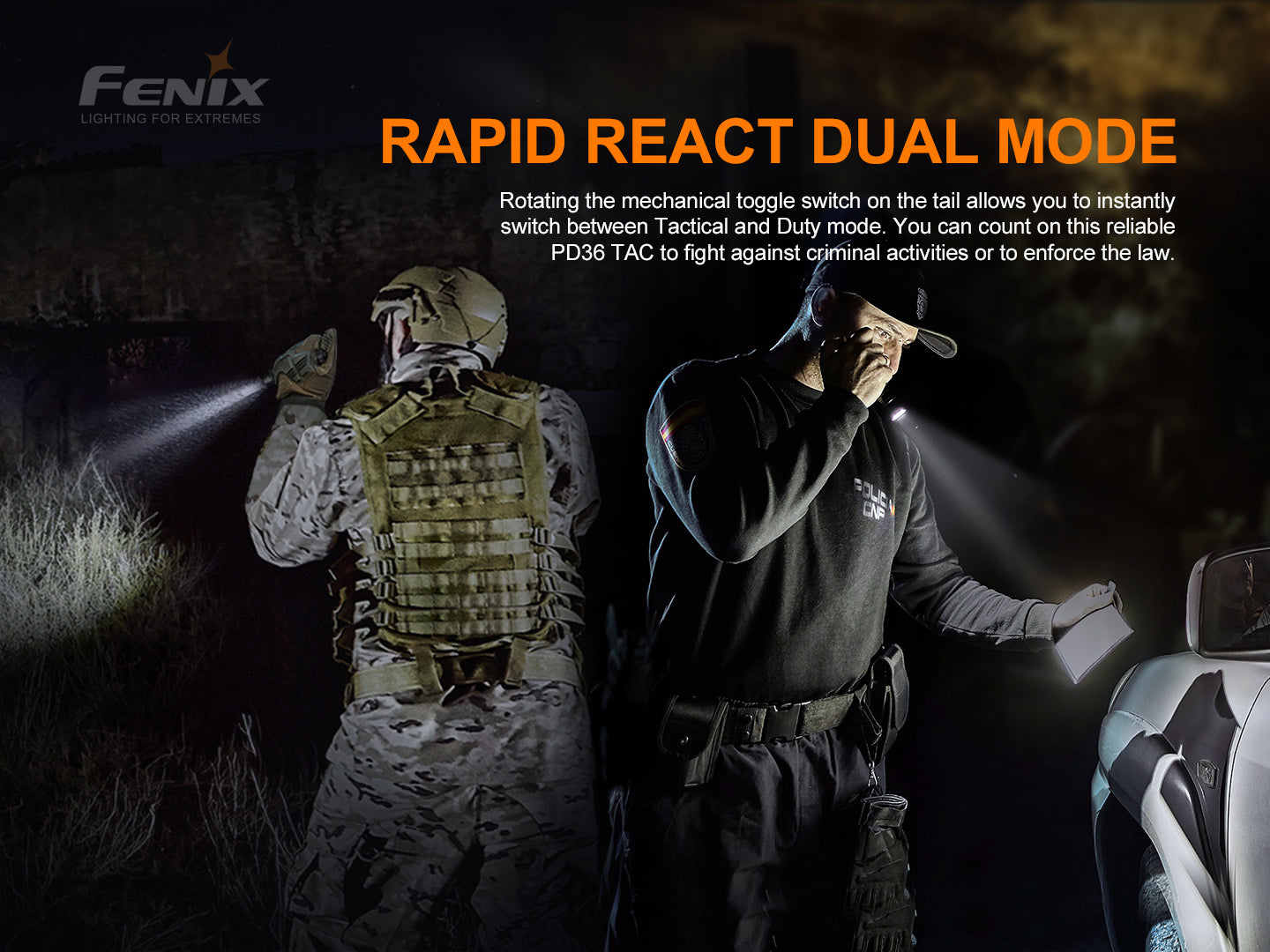Fenix PD36 Tac 3000 Lumens Tactical Flashlight