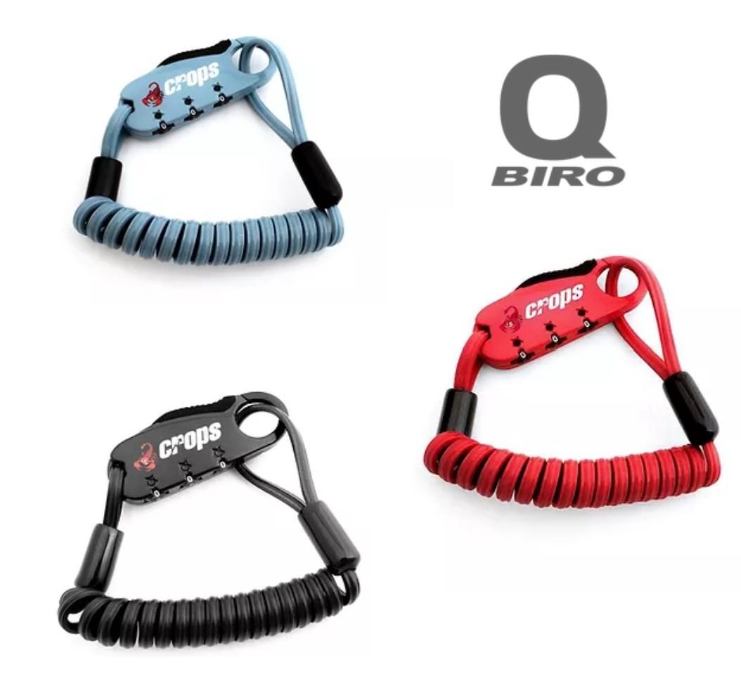 Crops Japan Q-Biro Mini Coil Cable Lock with Shape Memory