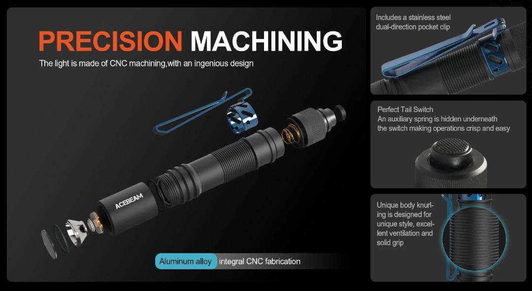 Acebeam Pokelite AA Compact Rechargeable Flashlight