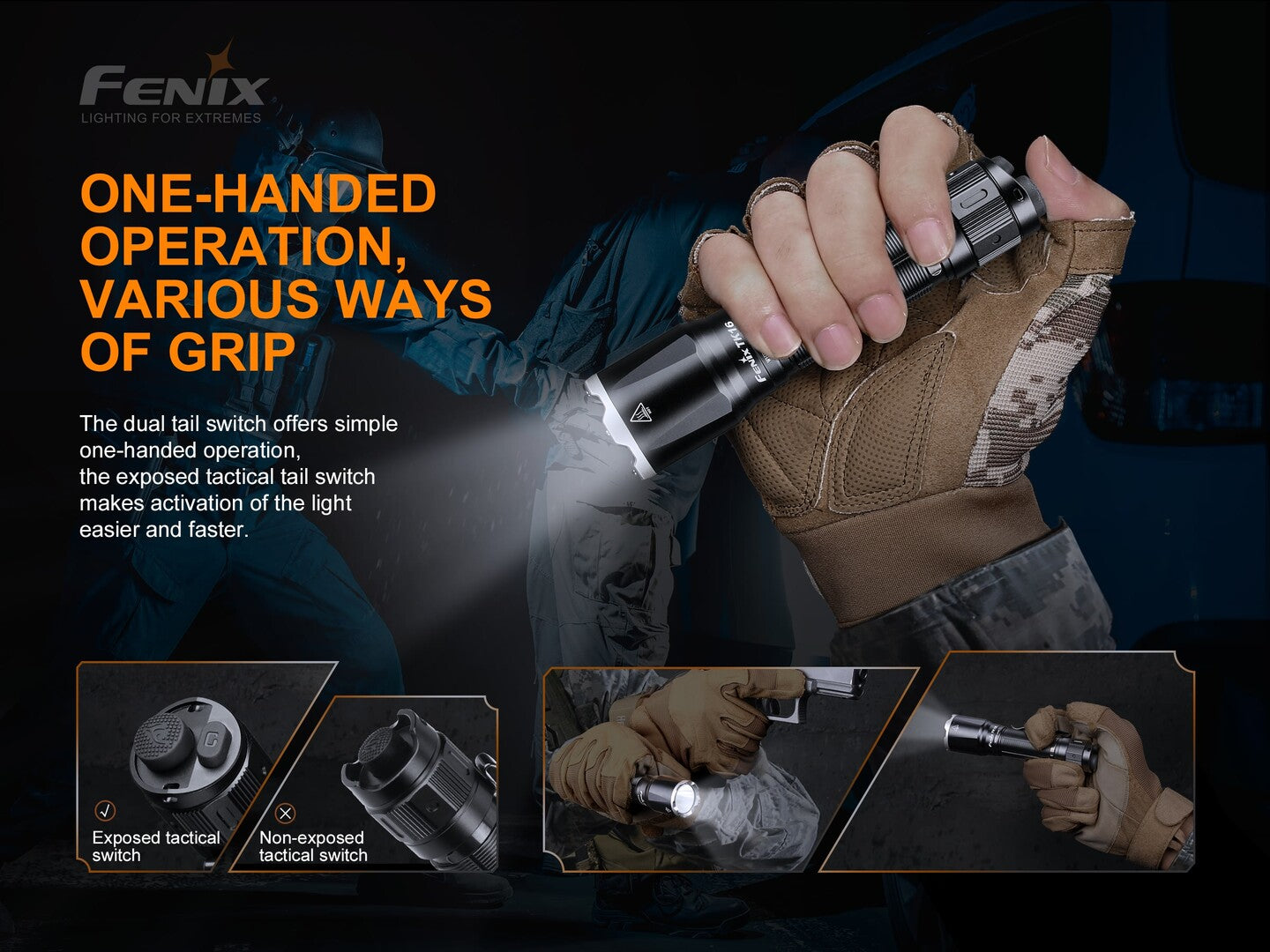 Fenix TK16 V2 Tactical Flashlight With Strobe Ready 3100 Lumens