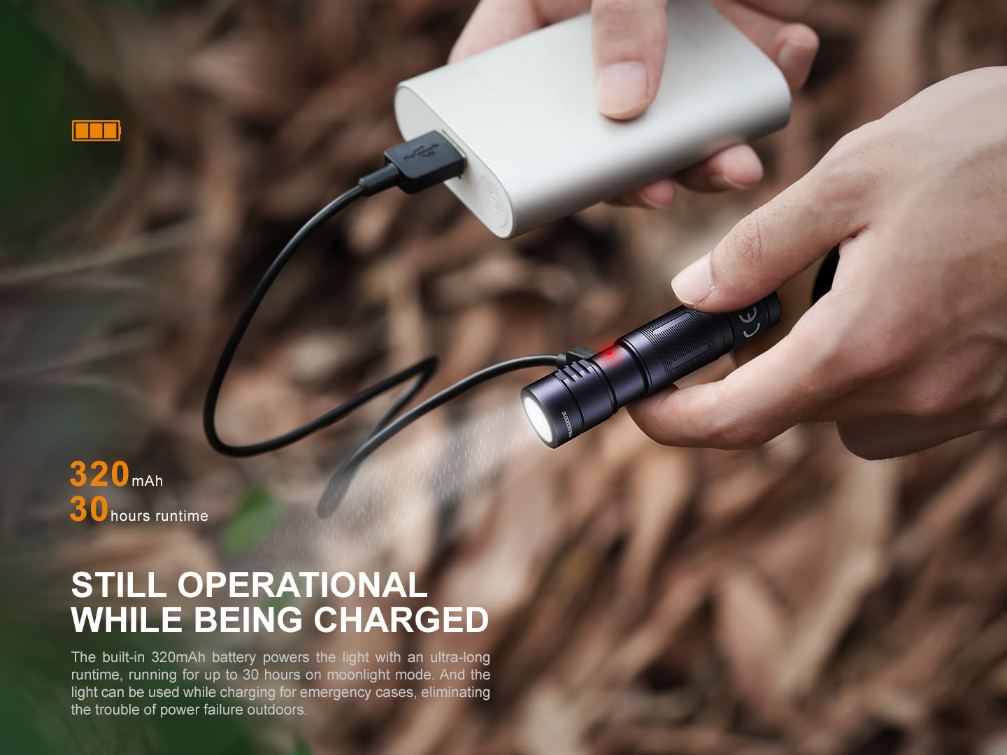 Fenix E05R Rechargeable Keychain Flashlight