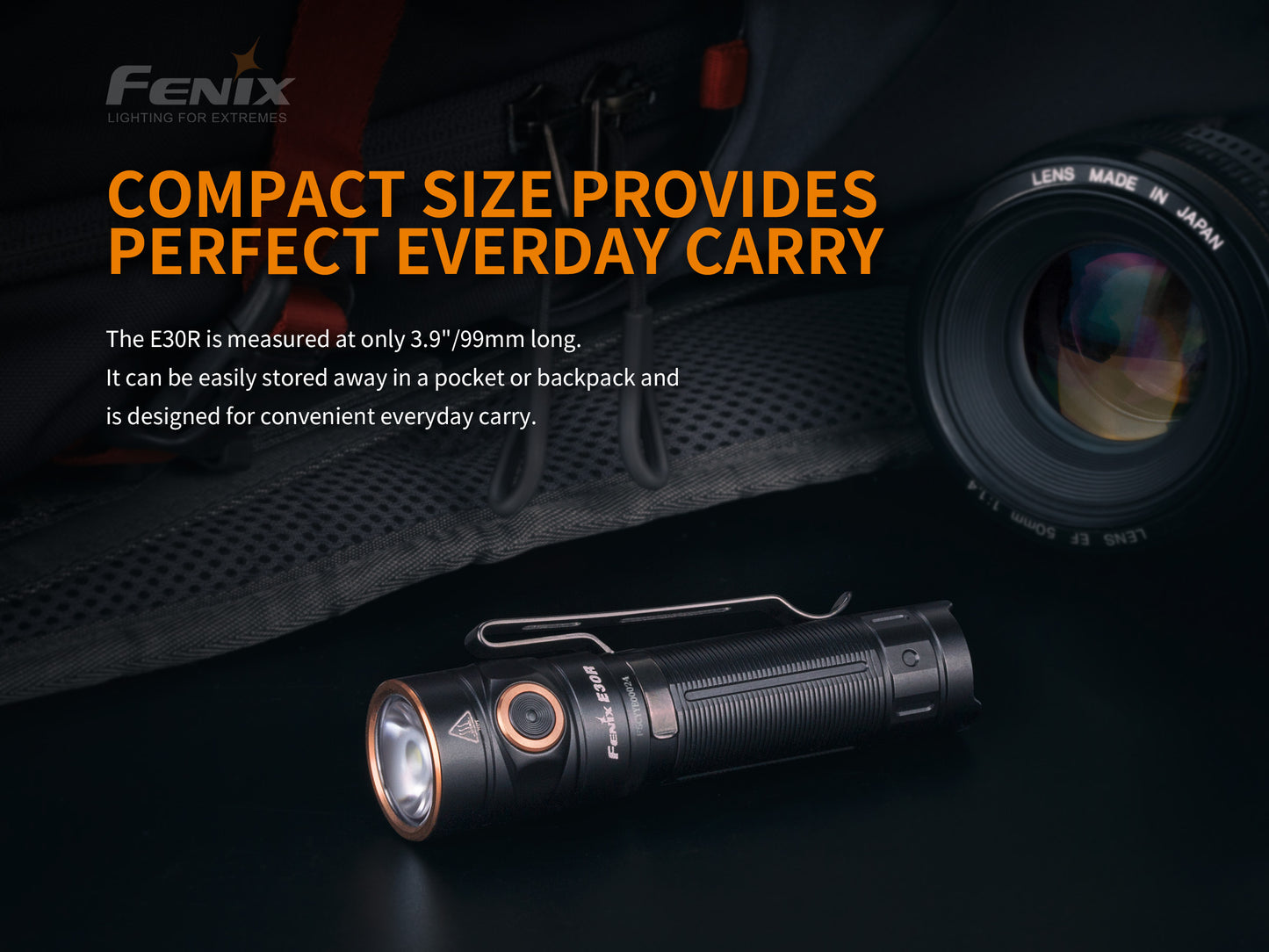 Fenix E30R Rechargeable LED Flashlight 1600 lumen