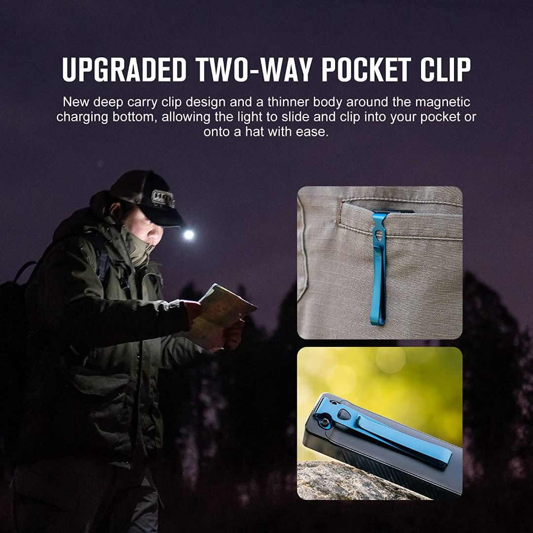 Olight Arkfeld UV Dual Light Sources Everyday Carry Flashlight