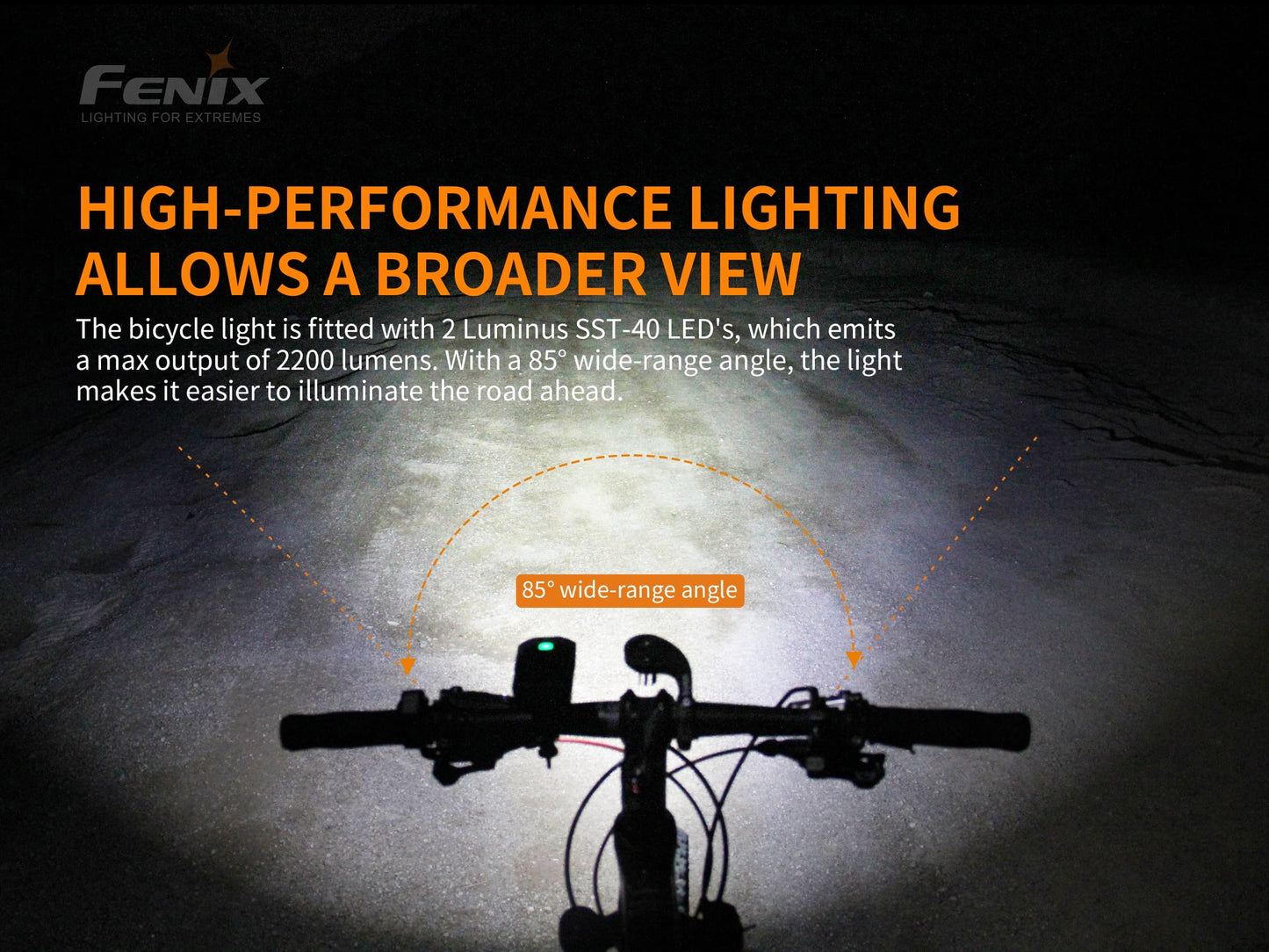 Fenix BC30 V2 Bike Light with Wireless Control Switch
