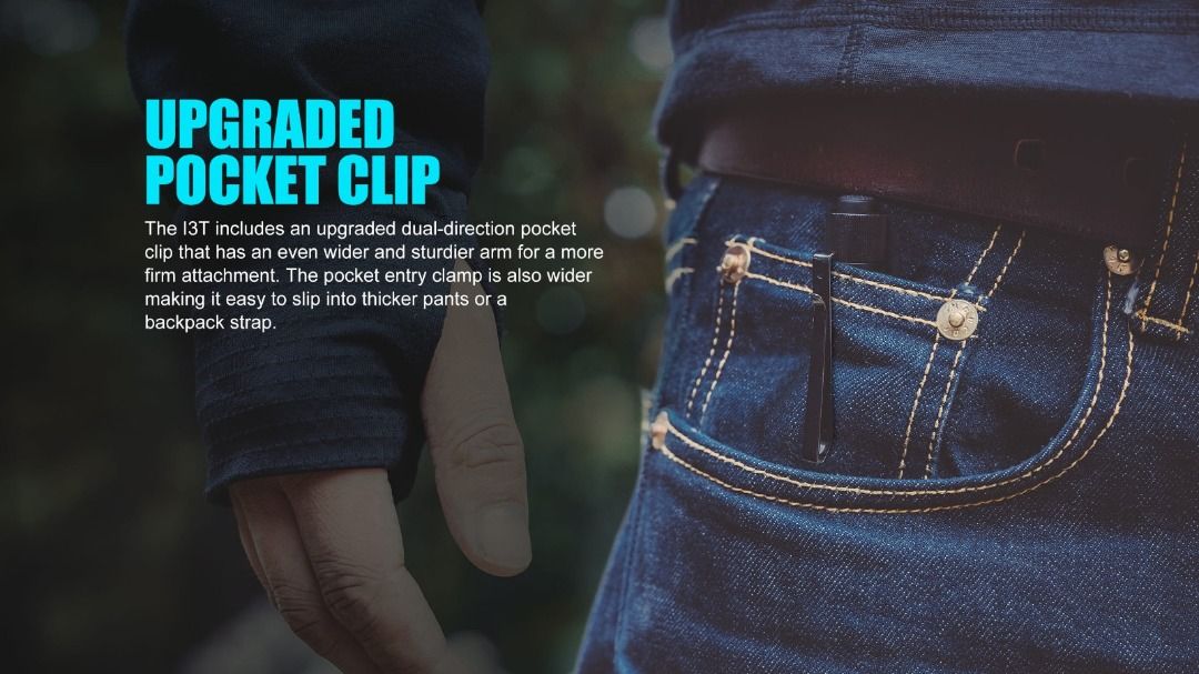 (Limited Edition) Olight i3T Pinwheel Blue Everyday Carry Flashlight