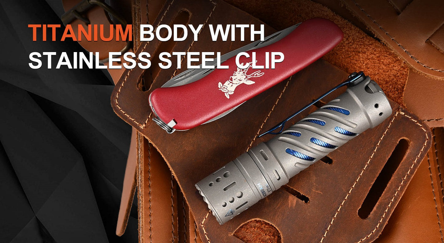 Acebeam E70 Mini Titanium LED Flashlight