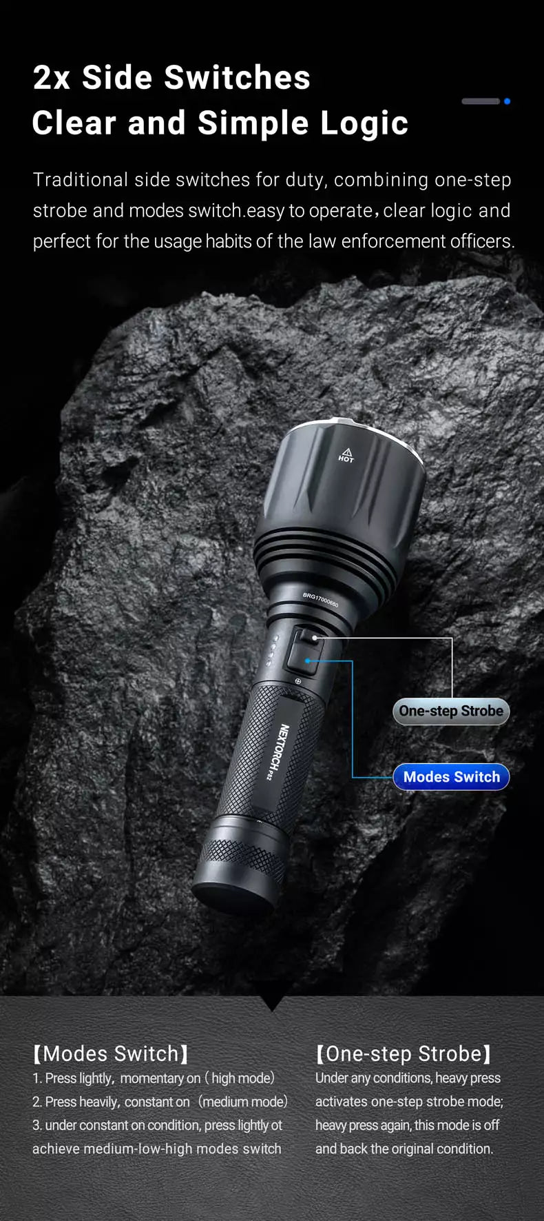Nextorch P82 Long Thow Rechargeable LED Flashlight