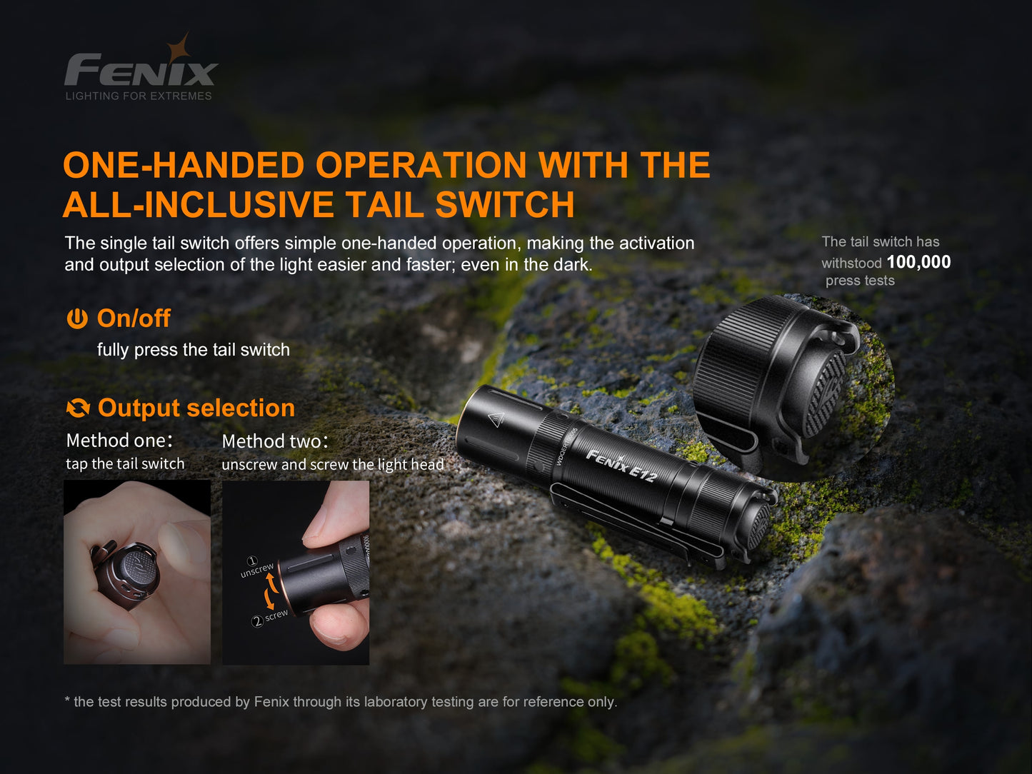 Fenix E12 V2 Compact Everyday Carry Flashlight