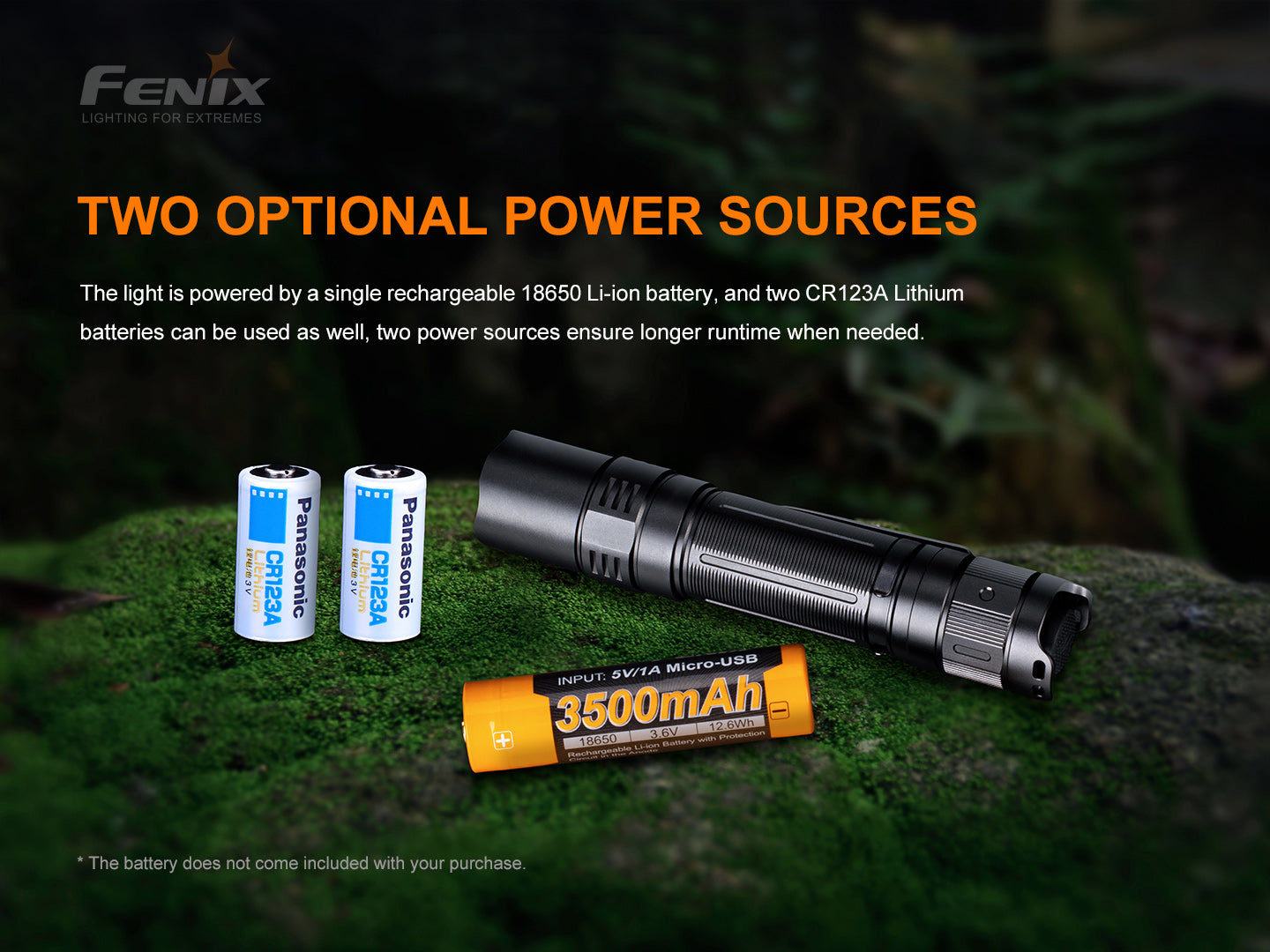 Fenix PD32 V2 Compact Rechargeable Flashlight - 1200 Lumens - 395 Meters