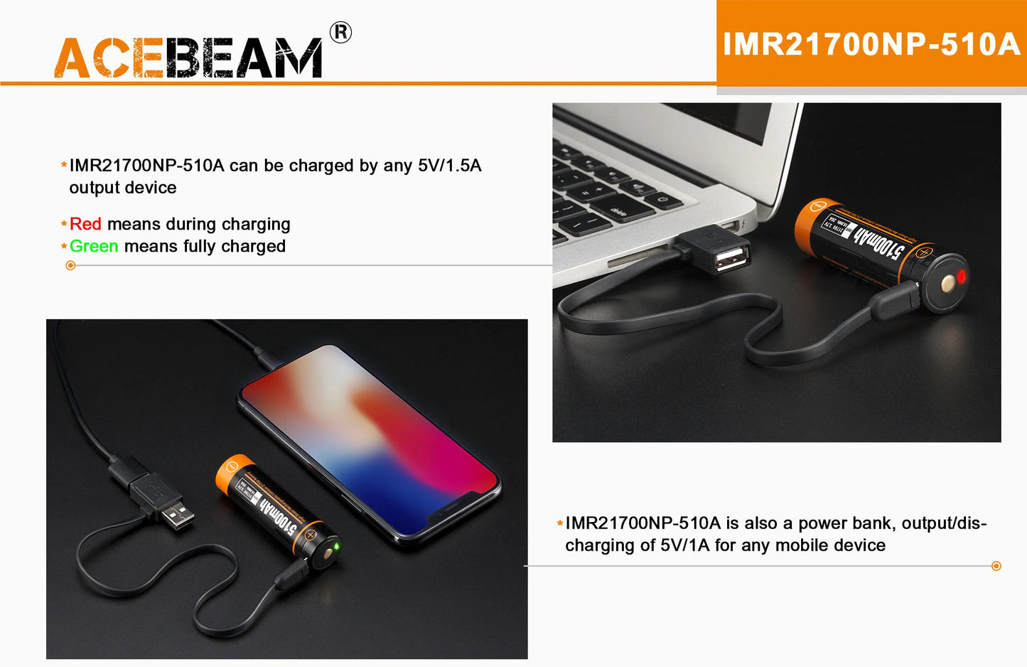 Acebeam D20 Dive Light 2,700 Lumens