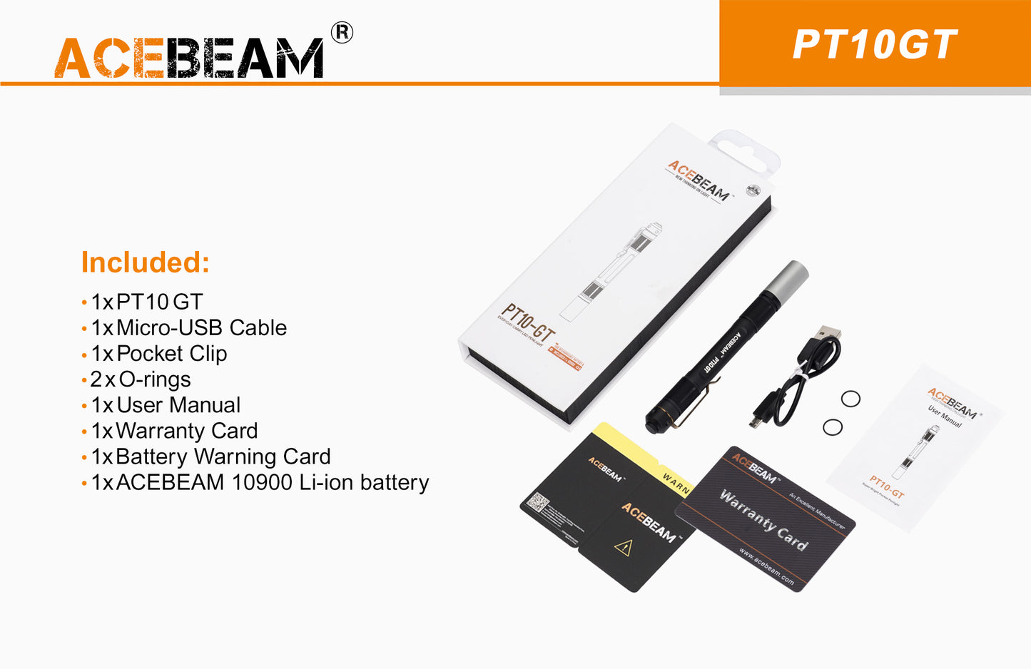 Acebeam PT10-GT LED Penlight