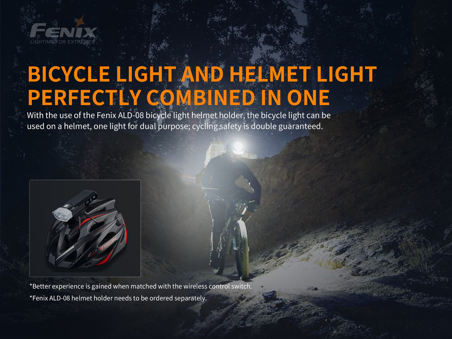 Fenix BC30 V2 Bike Light with Wireless Control Switch
