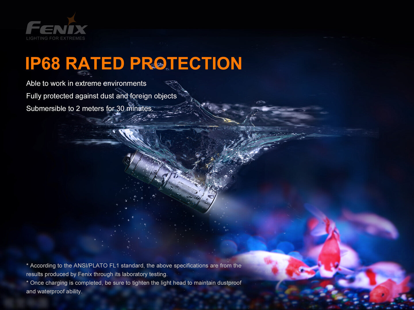 Fenix E02R Rechargeable Keychain Flashlight