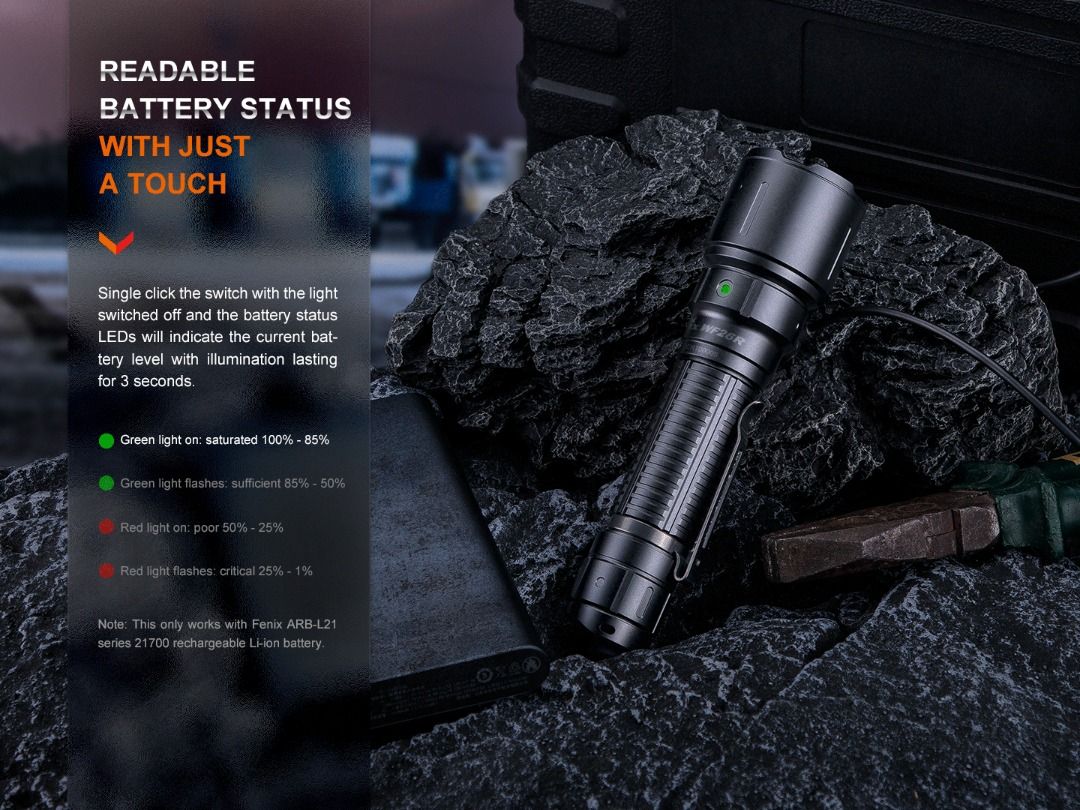 Fenix WF26R High Performance Cradle Charging Duty Flashlight