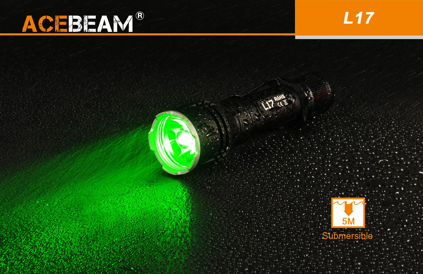 Acebeam L17 Compact Long Throw LED Flashlight