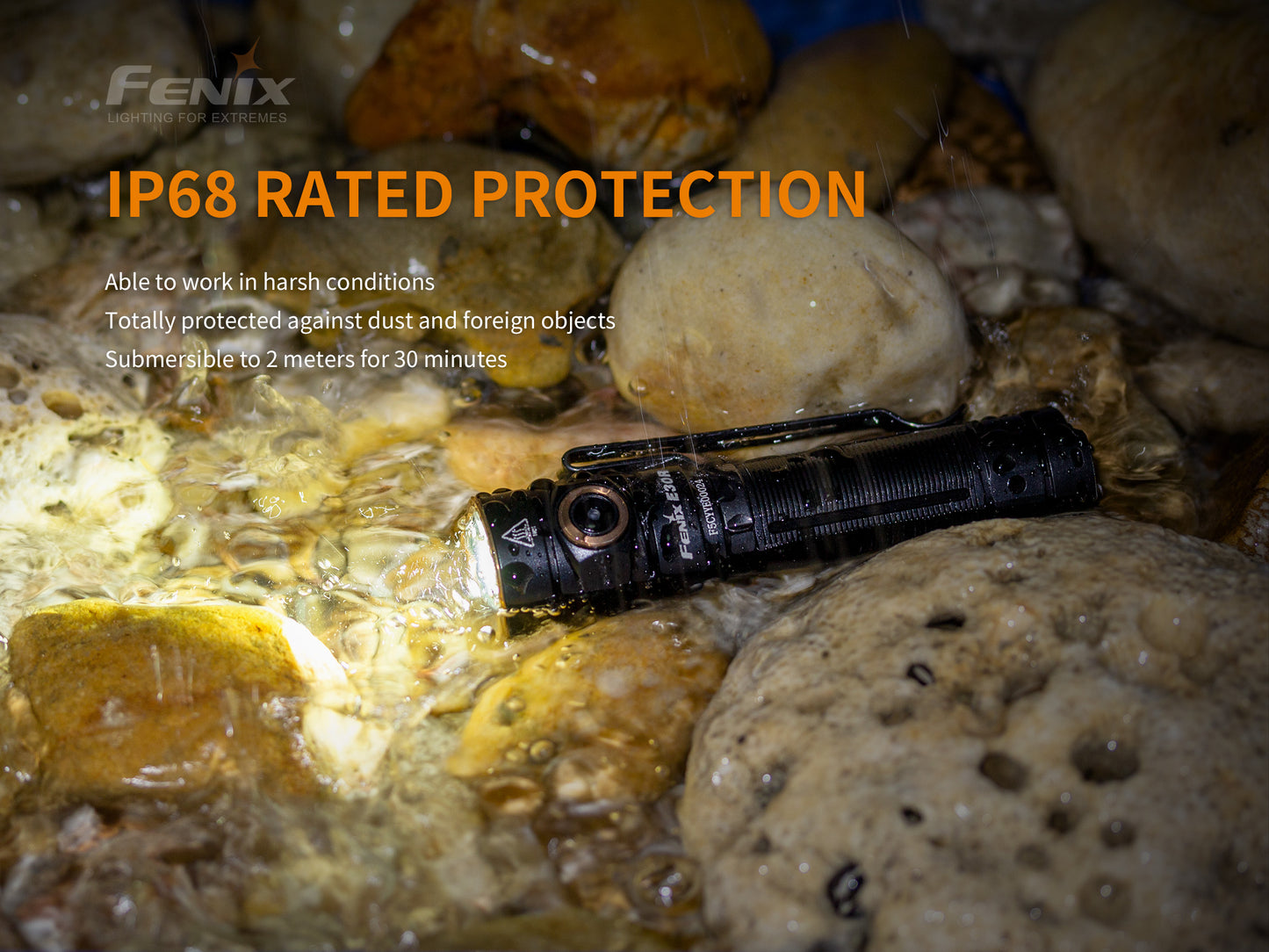 Fenix E30R Rechargeable LED Flashlight 1600 lumen
