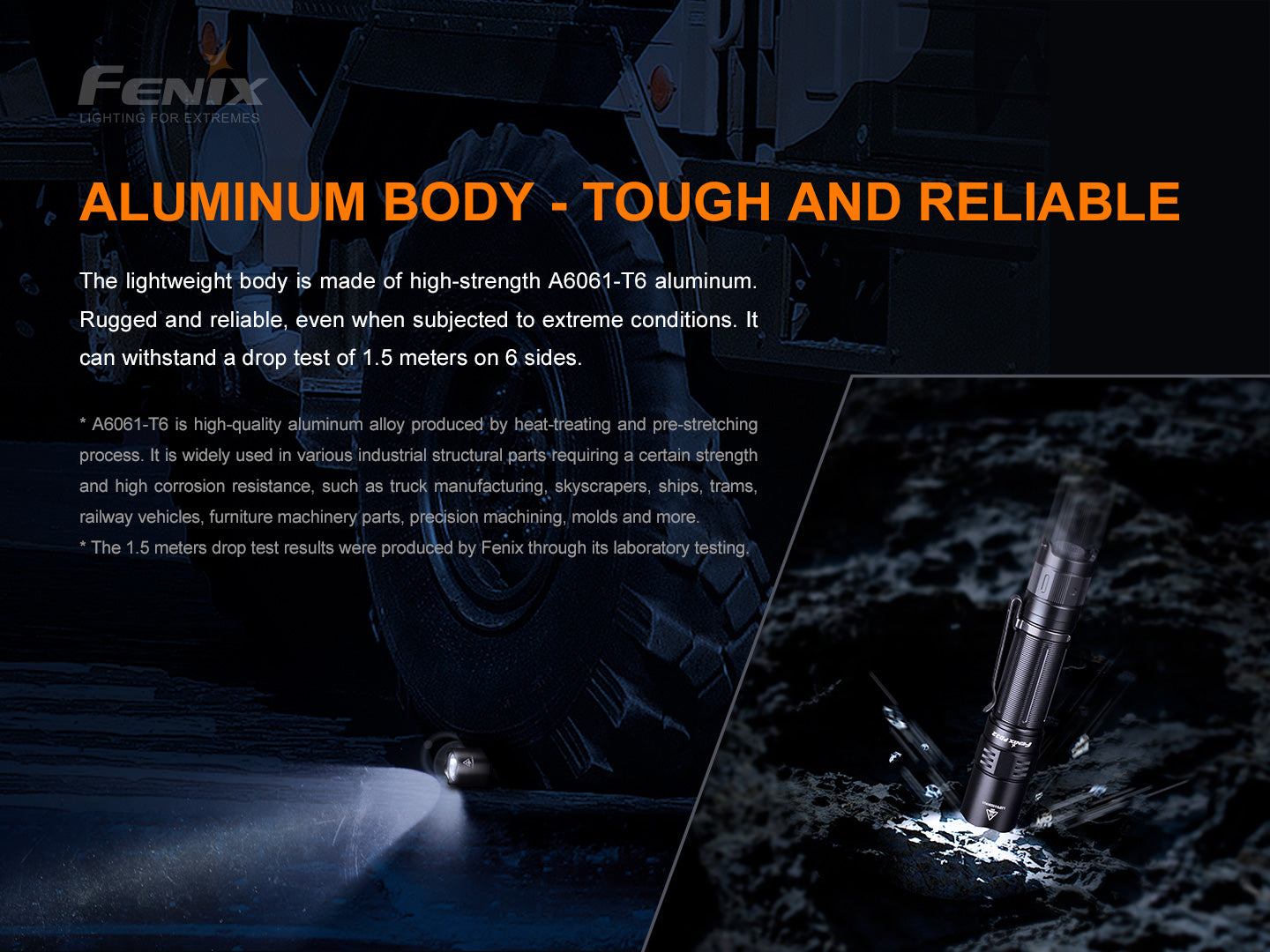 Fenix PD32 V2 Compact Rechargeable Flashlight - 1200 Lumens - 395 Meters