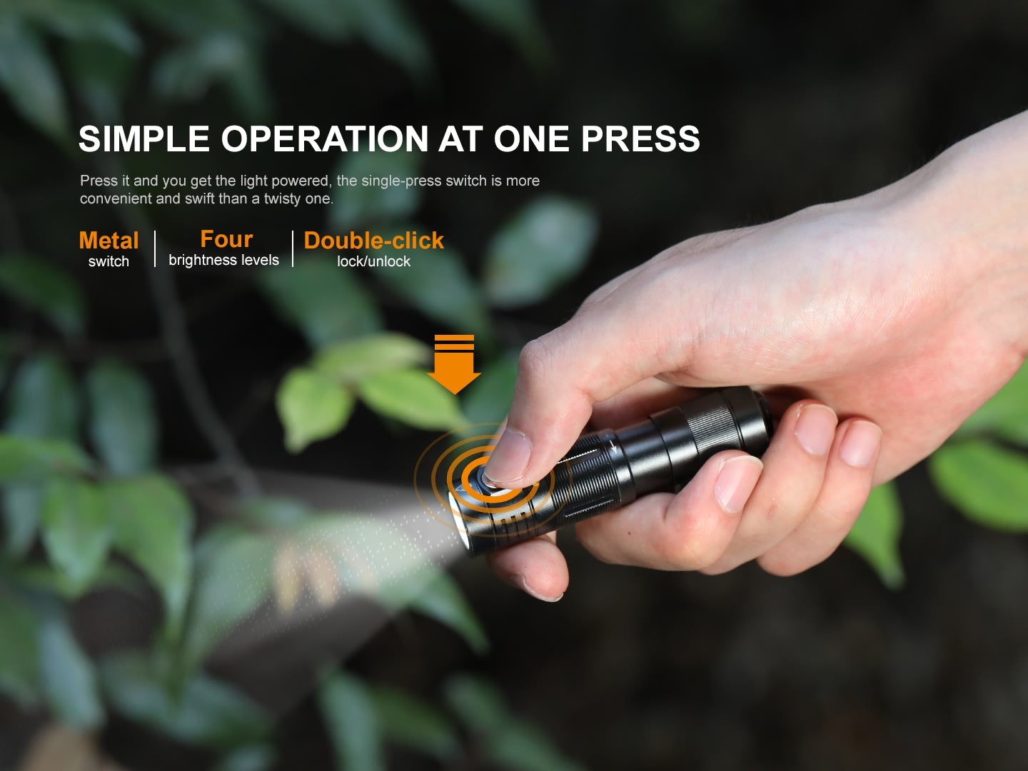 Fenix E09R 600 Lumens Rechargeable Compact Flashlight