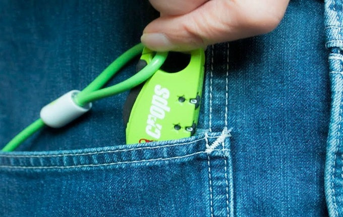 Crops Japan Cable Lock For Bike Helmet - To Prevent Theft Of Helmet