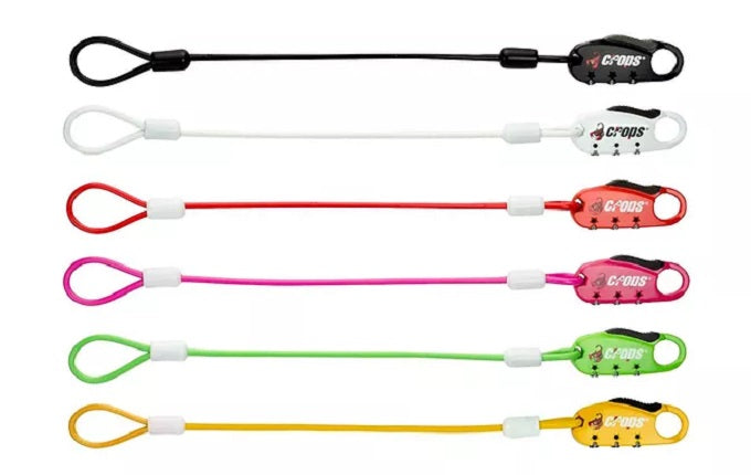 Crops Japan Cable Lock For Bike Helmet - To Prevent Theft Of Helmet