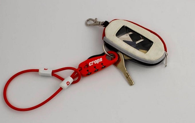 Crops Japan Cable Lock For Bike Helmet - To Prevent Theft Of Helmet