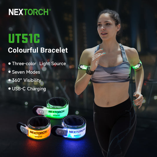 Nextorch UT51C Multi-Color Rechargeable Sports Bracelet