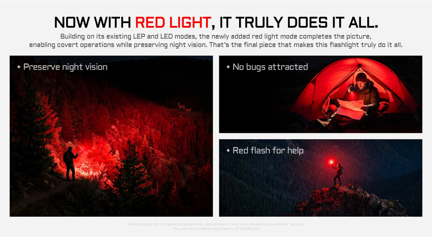 Acebeam Terminator M1 V2 LEP + LED Flashlight