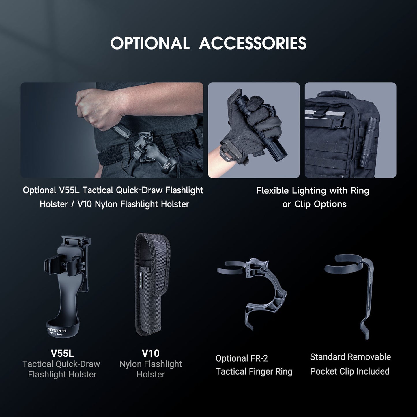 Nextorch E52D High Performance Rechargeable Flashlight [3,700 Lumens I 280 Meters Throw]