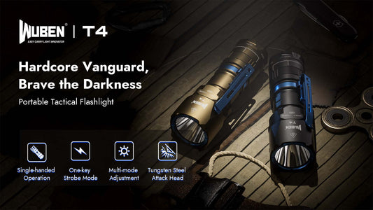 Wuben T4 Compact USB-C Rechargeable Tactical Flashlight