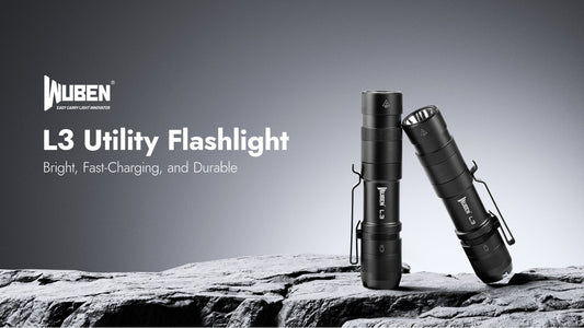 Wuben L3 USB-C Rechargeable Flashlight [3000 Lumens & 226 Meters]