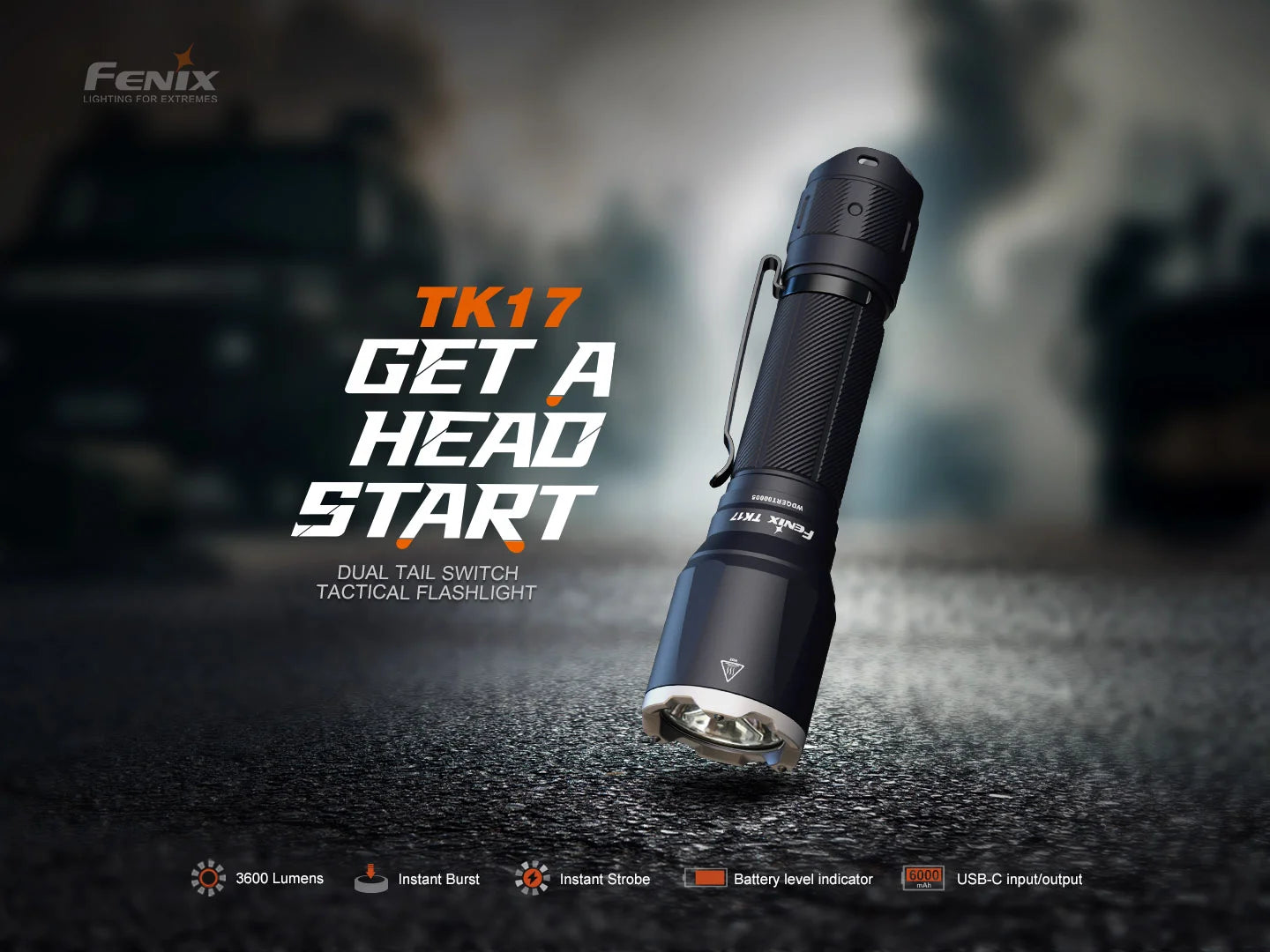 Fenix TK17 [3600 Lumens] Tactical Flashlight