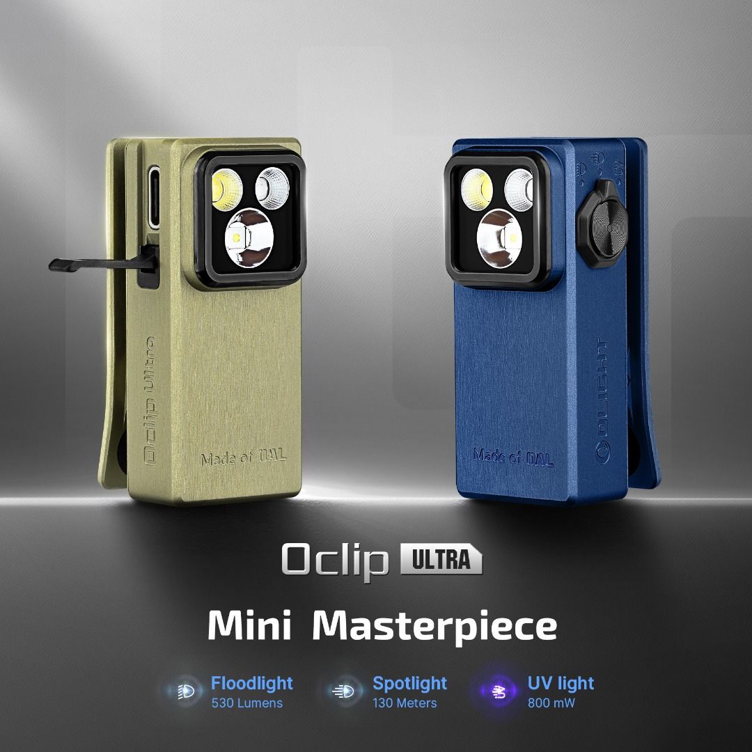 Olight Oclip Ultra Clip-On EDC Flashlight