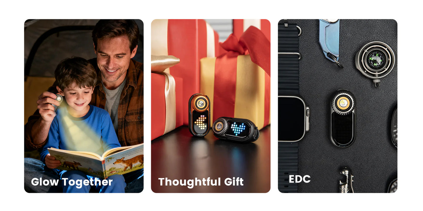 Loop Gear Loopdot Pixel Display EDC Fidget Flashlight