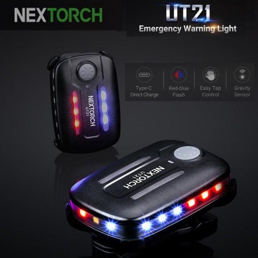 Nextorch UT21 Blue & Red Signal Light with White Light