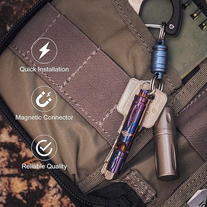 Olight Otacle R1 Titanium Quick Release Magnetic Keychain Connector ...