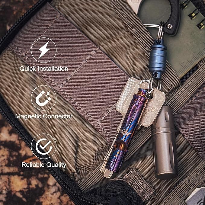 Olight Otacle R1 Titanium Quick Release Magnetic Keychain Connector