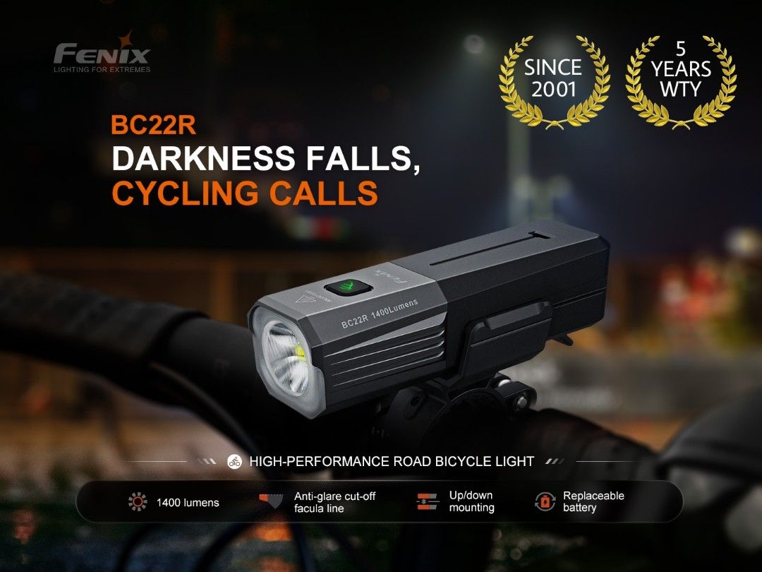 Fenix BC22R High Performance Road Bike Light