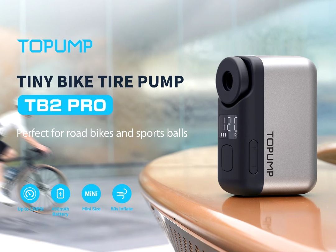 Topump Tiny Electric Air Pump For Bikes