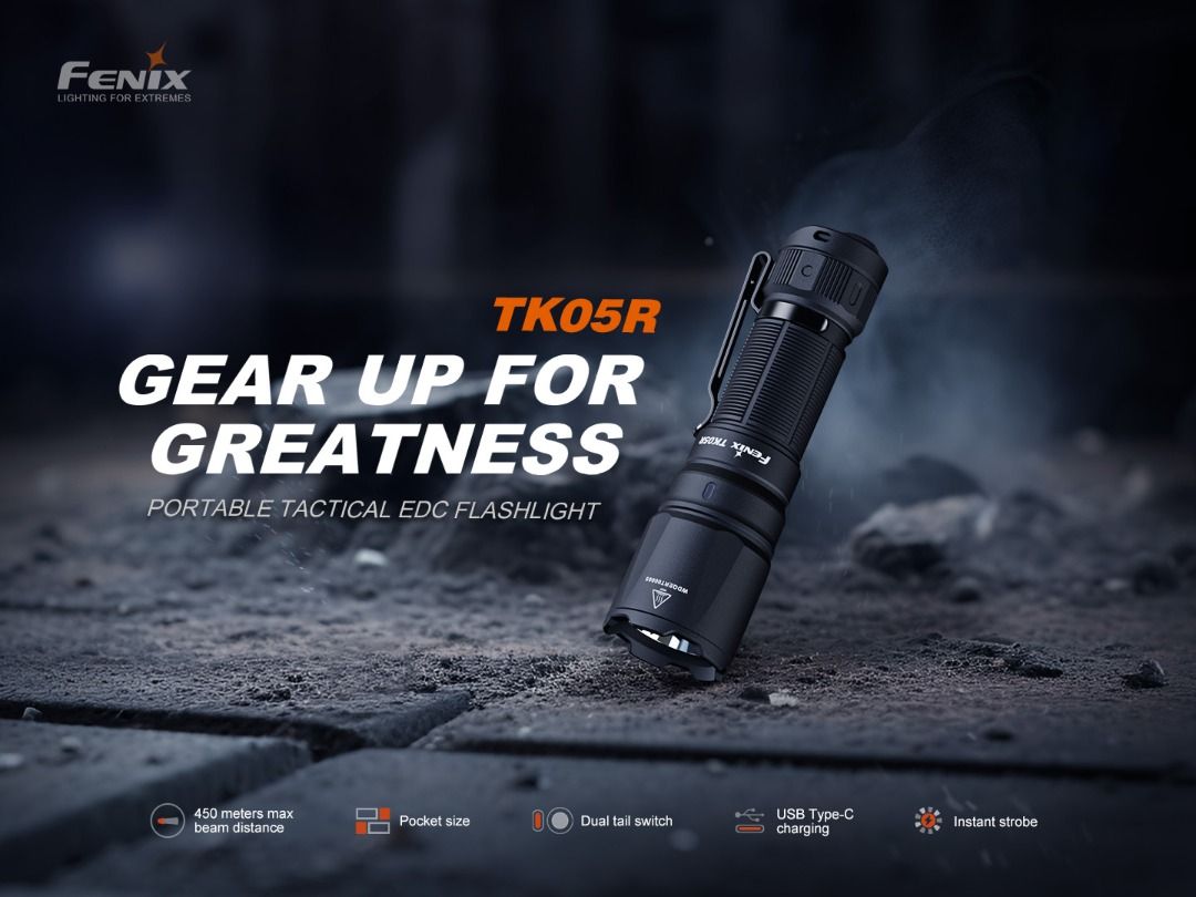 Fenix TK05R Portable Tactical EDC Flashlight