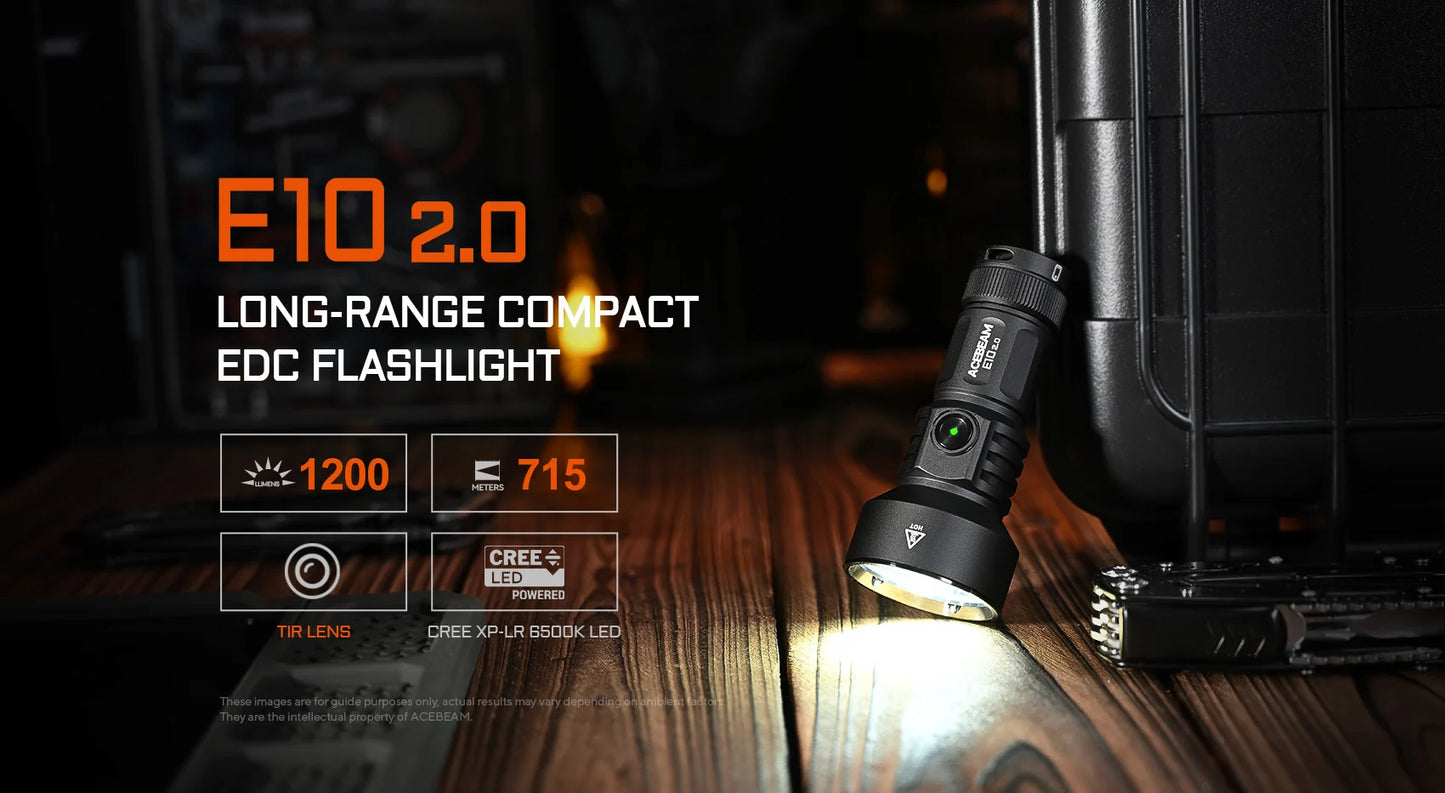 Acebeam E10 2.0 Long Range EDC Flashlight