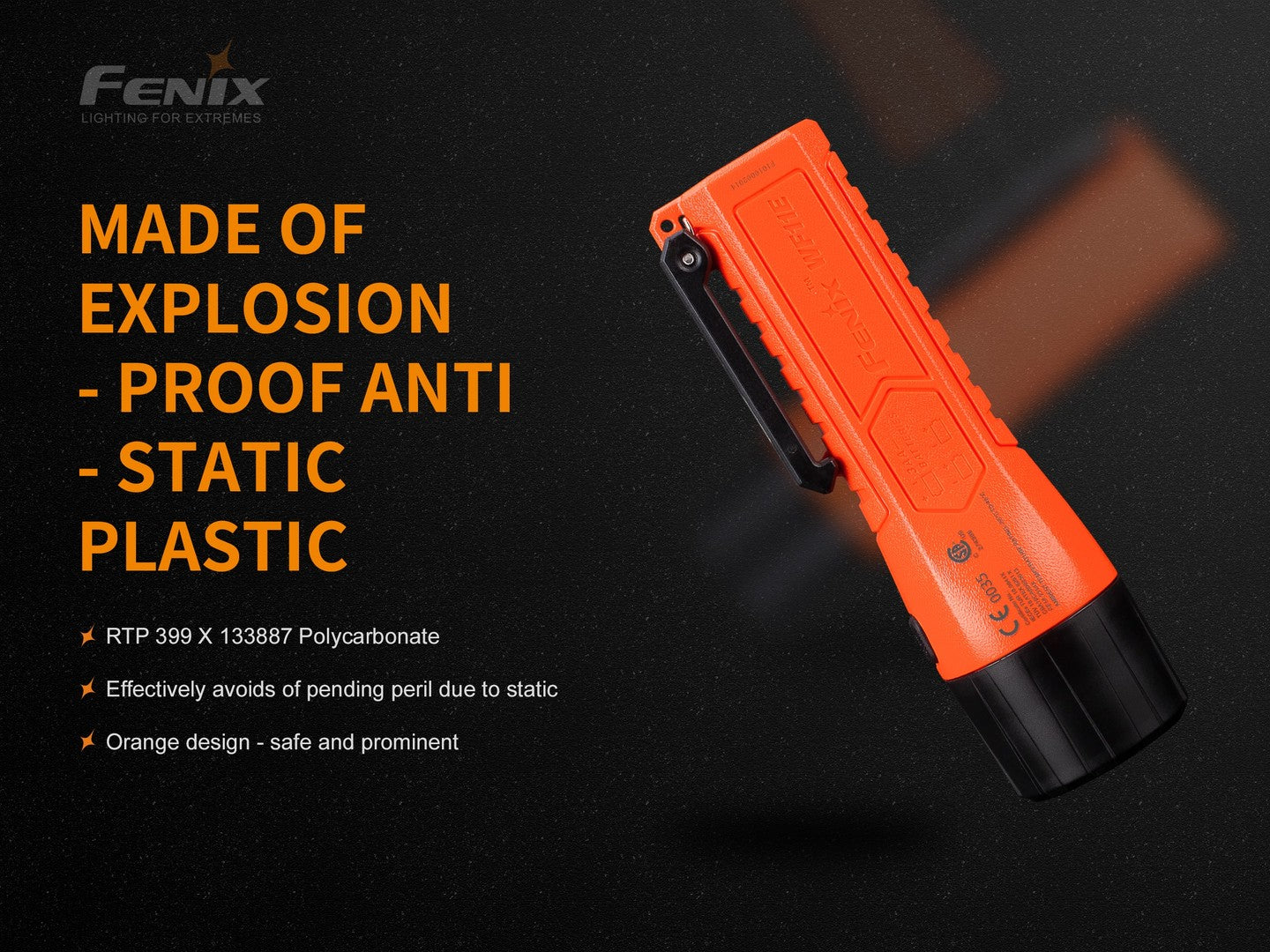 Fenix WF11E Magnetic Intrinsically Safe Flashlight