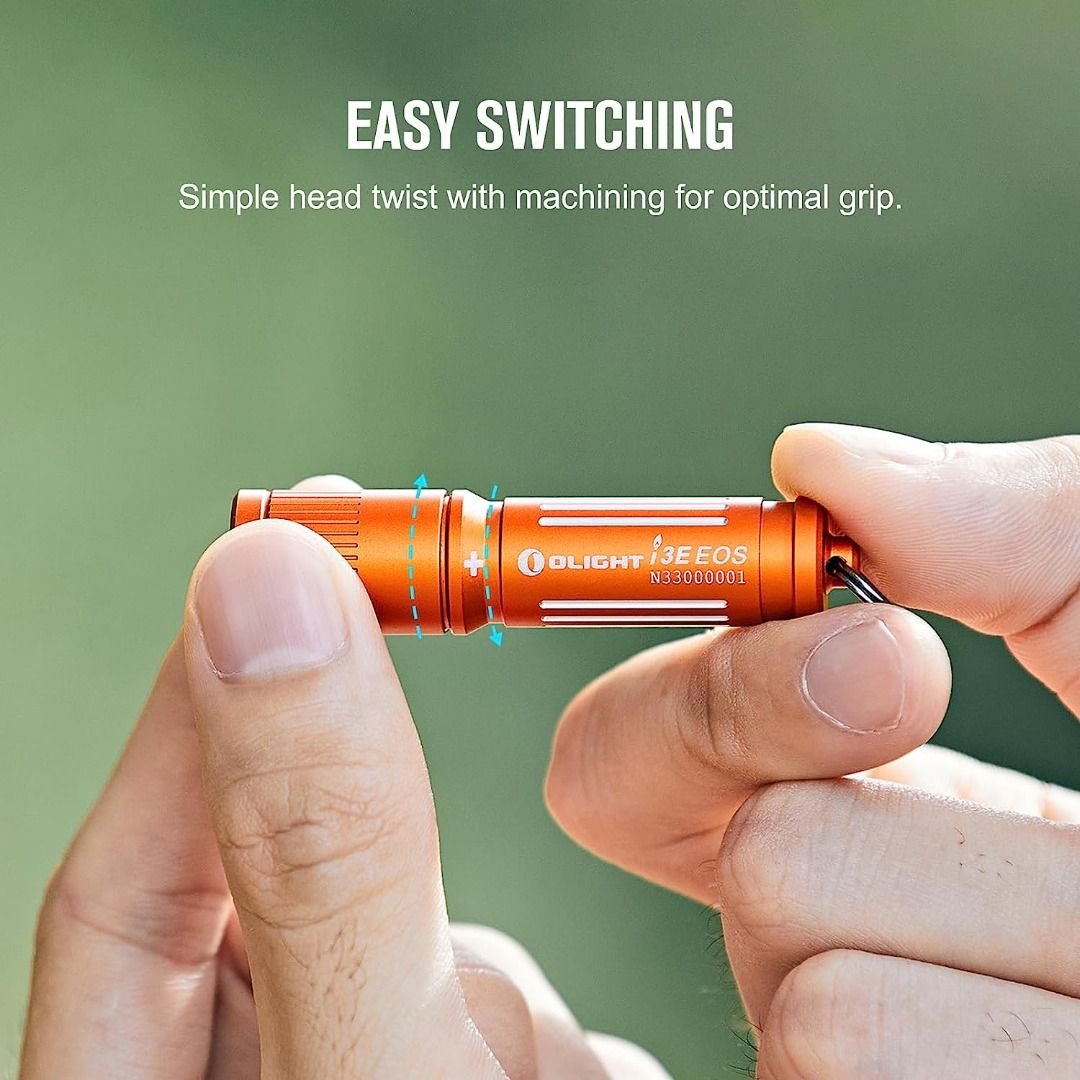 Olight i3E EOS Vibrant Orange Keychain Light