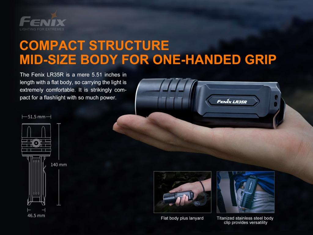 Fenix LR35R LED Flashlight 10,000 Lumen