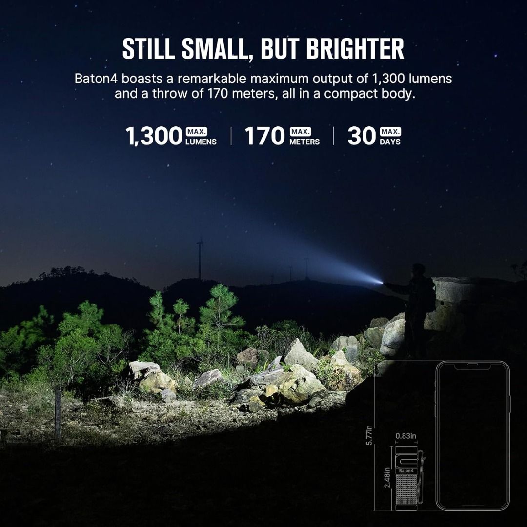 Olight Baton 4 EDC Flashlight