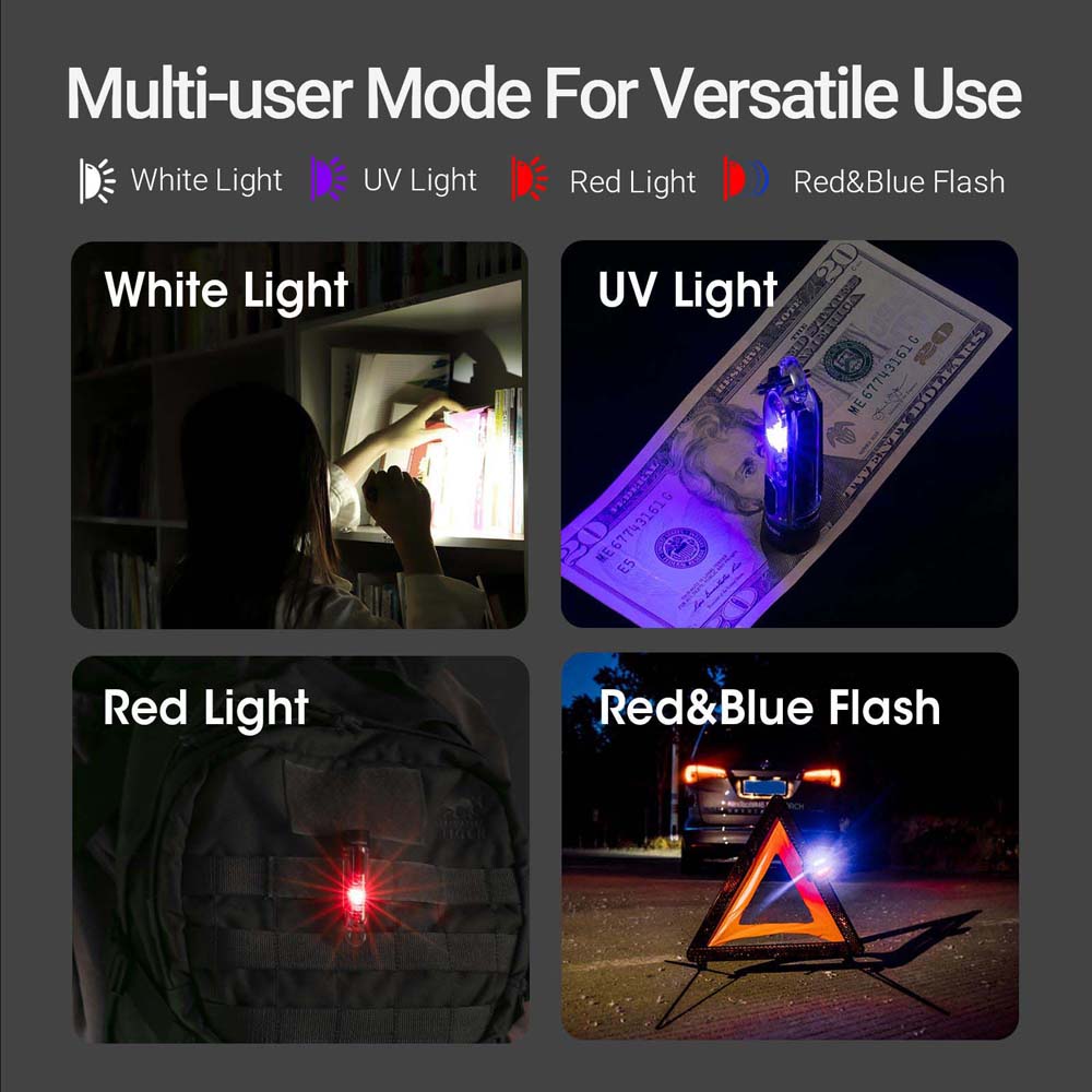 (4-In-1) Nextorch K40 Multi Light Sources Keychain Light