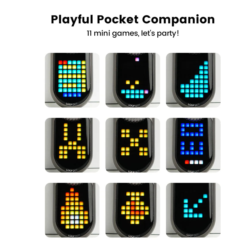 Loop Gear Loopdot Pixel Display EDC Fidget Flashlight